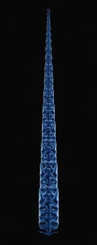 Icicle (PSI 18)<br>©2013, 120x60 см, composit , plastic, digital printing with UY-curable inks